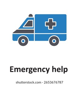 Emergency help :Vector Icon which can easily modify or edit
