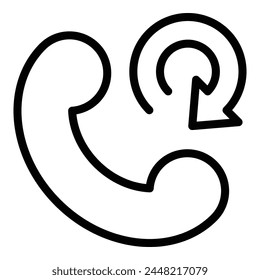 Emergency helpline icon outline vector. Dangerous situation. Support rescue call center