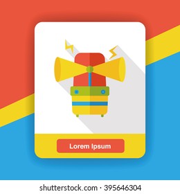 emergency horn flat icon