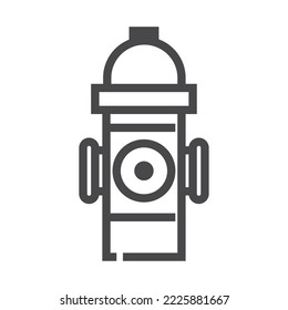 emergency hydrant design icon isolated