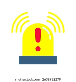 Emergency Icon Flat Vector Illustration