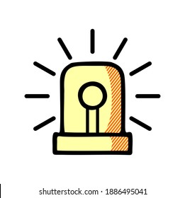 emergency icon isolated on white background from security collection.