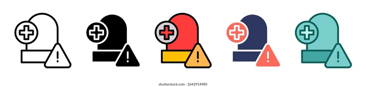 Emergency Icon Multiple Vector Illustration