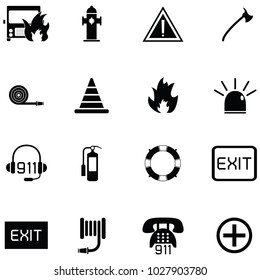 emergency icon set
