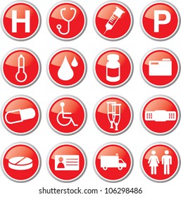 emergency icon set