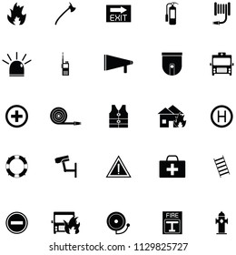 emergency icon set