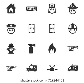 Emergency Icon Set