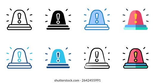 Emergency icon set multiple style collection 
