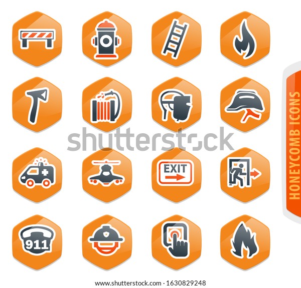 Emergency icon\
set for web sites and user\
interface