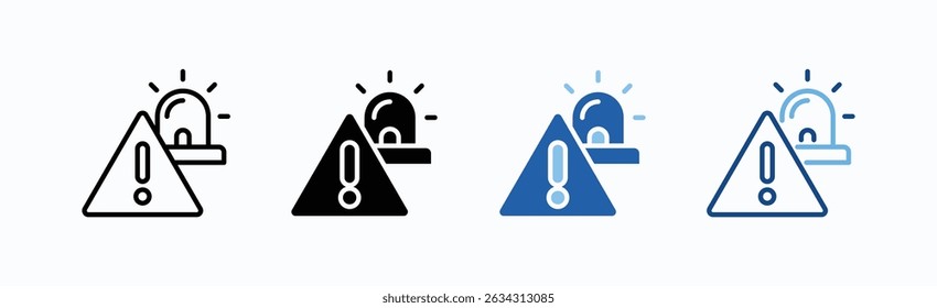Emergency Icon Sheet Multiple Style Collection Isolated Vector