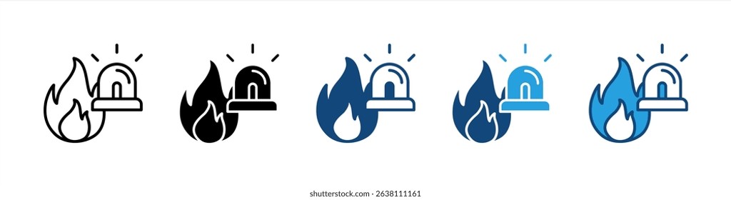 Emergency icon sheet multiple style collection