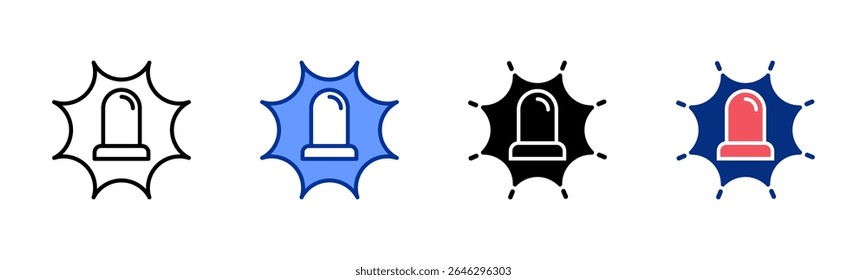 Emergency icon sheet multiple style collection