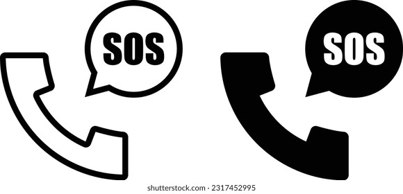 Hoja de iconos de emergencia, línea de estilo plana simple y de forma plana y sólido Isolated vector ilustración sobre fondo blanco. Para aplicaciones, logotipo, sitios web, símbolo , UI, UX, gráfico y diseño web. EPS 10.