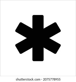 Emergency icon, sign and symbol vector, Medical icon vector illustration.