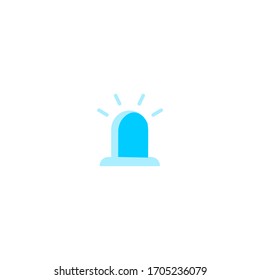 emergency icon. simple, flat, blue. medical and health icon. 