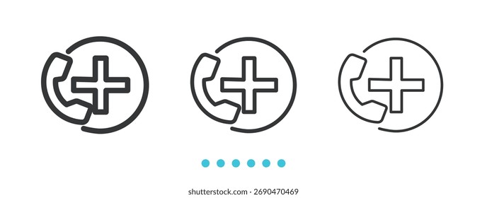 Emergency Icon. Thin line icon vector