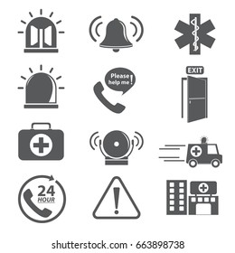 emergency icon. vector illustration.