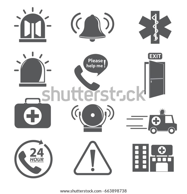emergency icon. vector\
illustration.