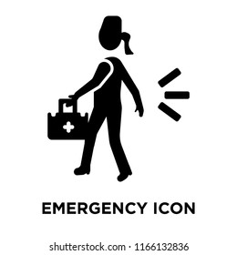 Emergency icon vector isolated on white background, Emergency transparent sign