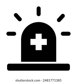 Vector de iconos de emergencia sobre fondo blanco