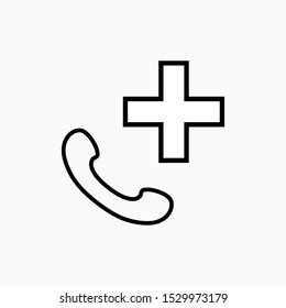 Emergency Icon - Vector, Sign and Symbol for Design, Presentation, Website or Apps Elements.
