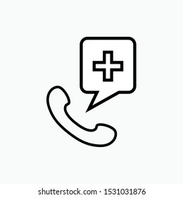 Emergency Icon - Vector, Sign and Symbol for Design, Presentation, Website or Apps Elements.