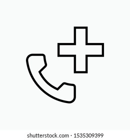 Emergency Icon - Vector, Sign and Symbol for Design, Presentation, Website or Apps Elements.