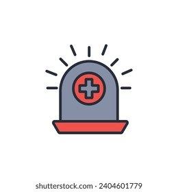 emergency icon. vector.Editable stroke.linear style sign for use web design,logo.Symbol illustration.