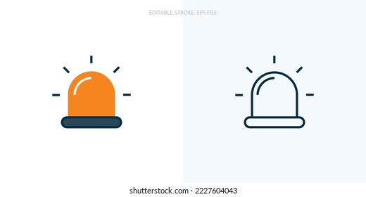 Emergency icon for your website, logo, app, UI, product print. Emergency concept flat Silhouette vector illustration icon. Editable stroke icons set. EPS file	