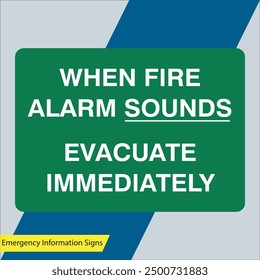 emergency information signs vector files illustration designs signs and symbols