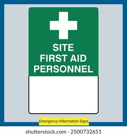 Notfall-Informationsschilder, Vektordateien, Illustrationen, Designschilder und Symbole