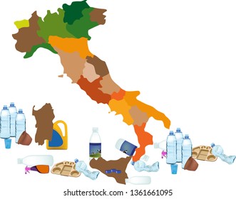 emergency Italy waste plastic
