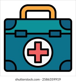 Emergency Kit Icon Element For Design