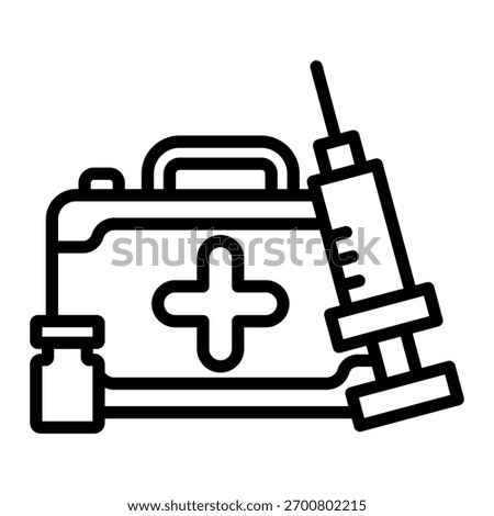 Emergency Kit Icon Element For Design
