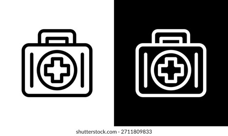 Emergency Kit With Icon Set Design