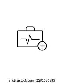emergency kit icon,vector best line icon.