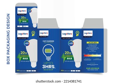 Emergency LED Bulb Packaging Design, Modern and Eye Catching