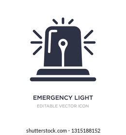 emergency light icon on white background. Simple element illustration from Security concept. emergency light icon symbol design.