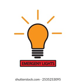 emergency light icon vector illustration design template
