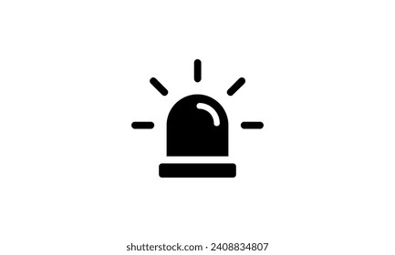  Emergency light icon vector illustration,Rotating beacon vector icon