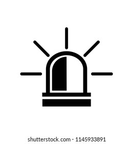 Emergency light icon vector icon. Simple element illustration. Emergency light symbol design. Can be used for web and mobile.