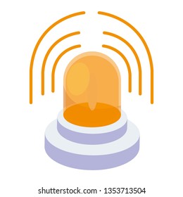 emergency light isolated icon