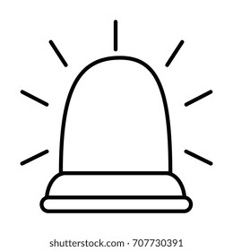 emergency light isolated icon