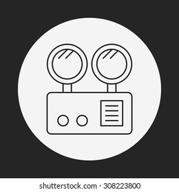 Emergency Lights line icon