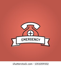 EMERGENCY LINE ICON SET