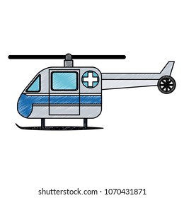 Emergency medical helicopter scribble