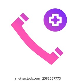 Emergency Medical Hotline Assistance Call Icon