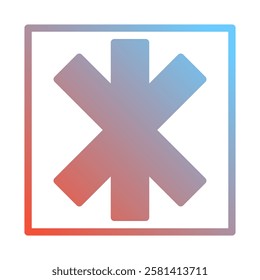 Emergency Medical Icon with Gradient Style