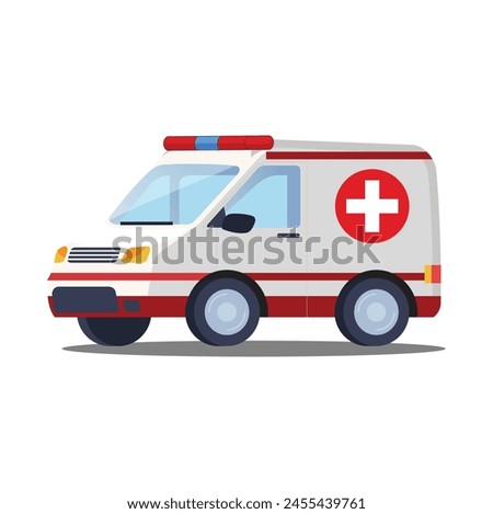 Emergency medical service vehicle
Ambulance car vector template
Vector image ambulance