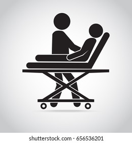 Emergency medical services concept, Rescue icon, medical concept illustration
